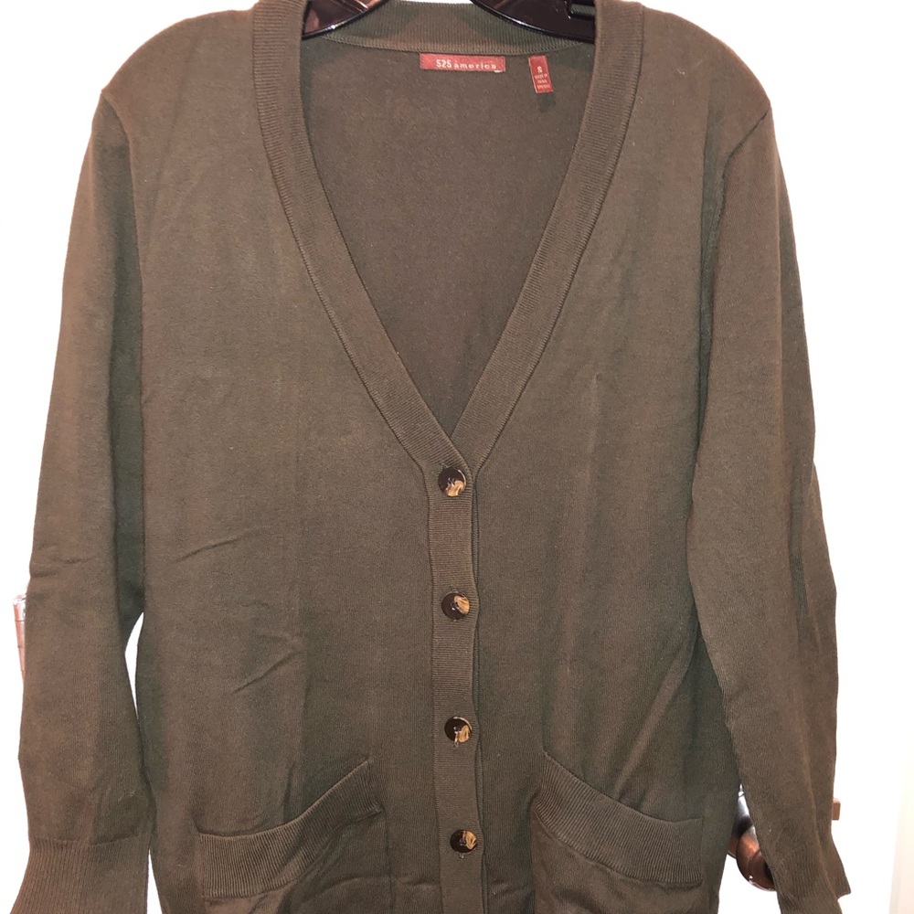 525 America Olive Boyfriend Cardigan